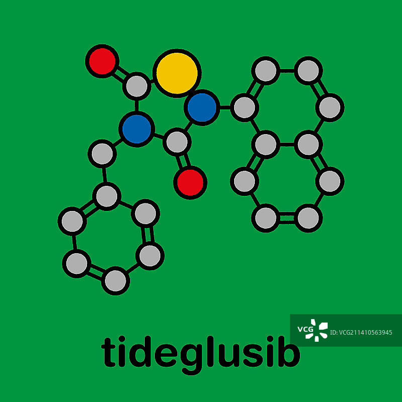 泰苷谷素药物分子示意图图片素材