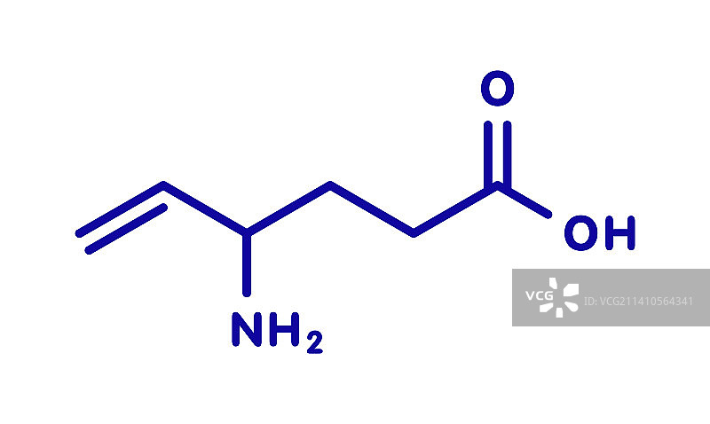 氨己烯酸癫痫药物分子结构图图片素材