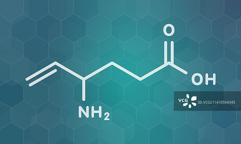氨己烯酸癫痫药物分子结构图图片素材