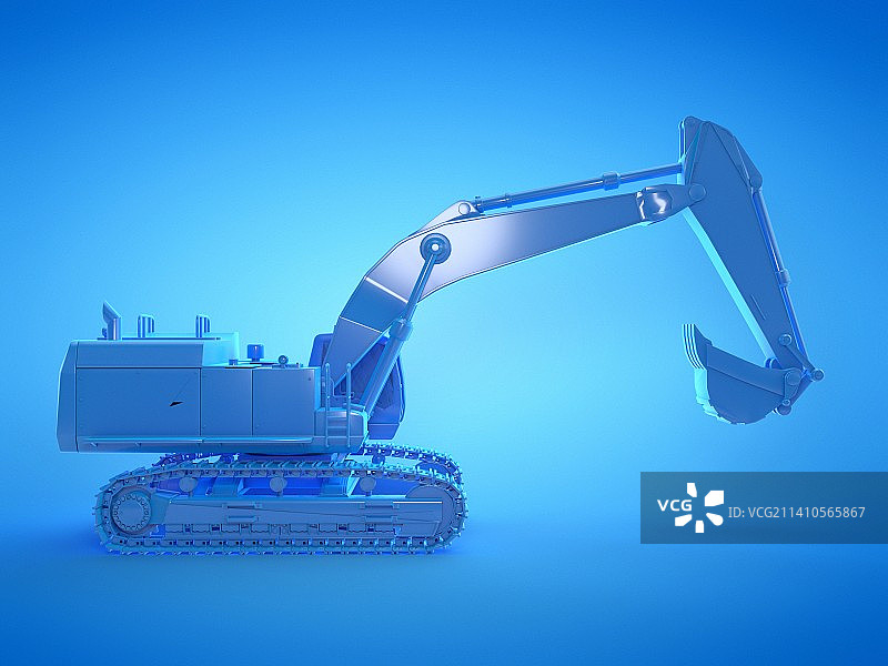 挖掘机插画图片素材