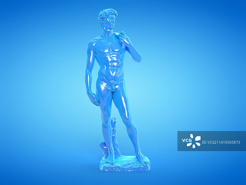大卫雕像插图图片素材