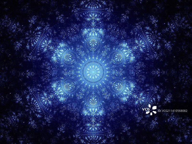 雪花抽象插画图片素材