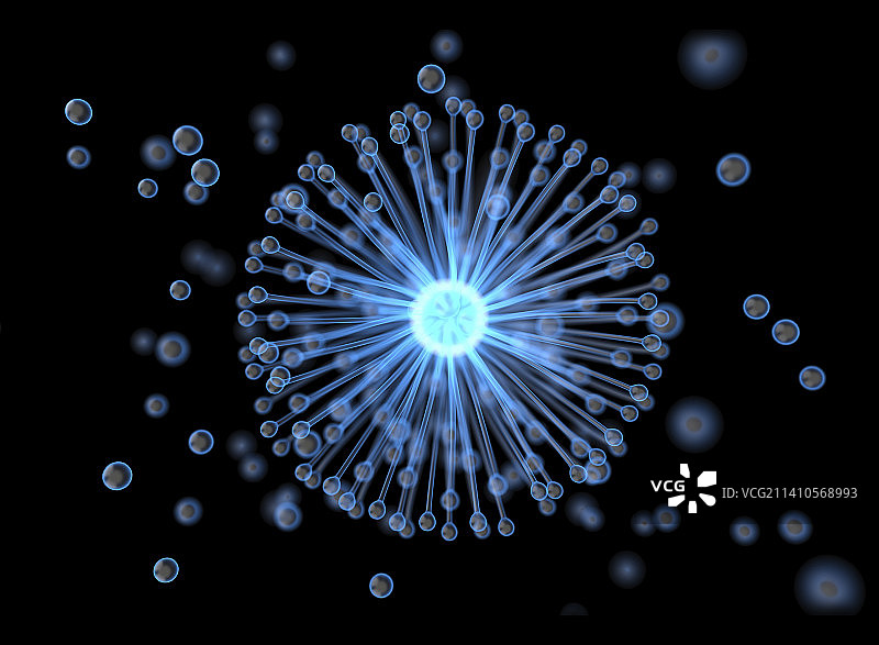 曲霉菌和孢子，插图图片素材