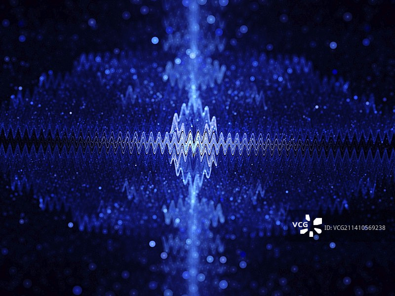 来自太空的信号，抽象插图图片素材