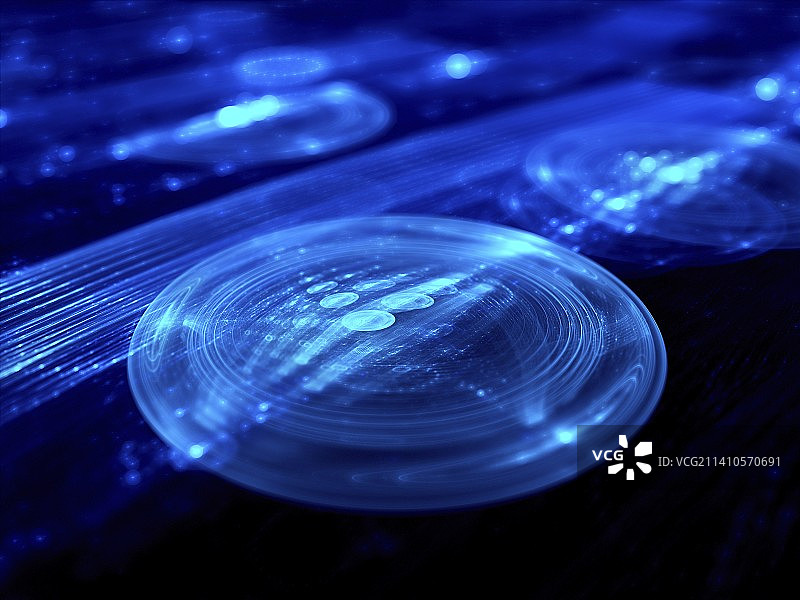 纳米技术抽象插图图片素材