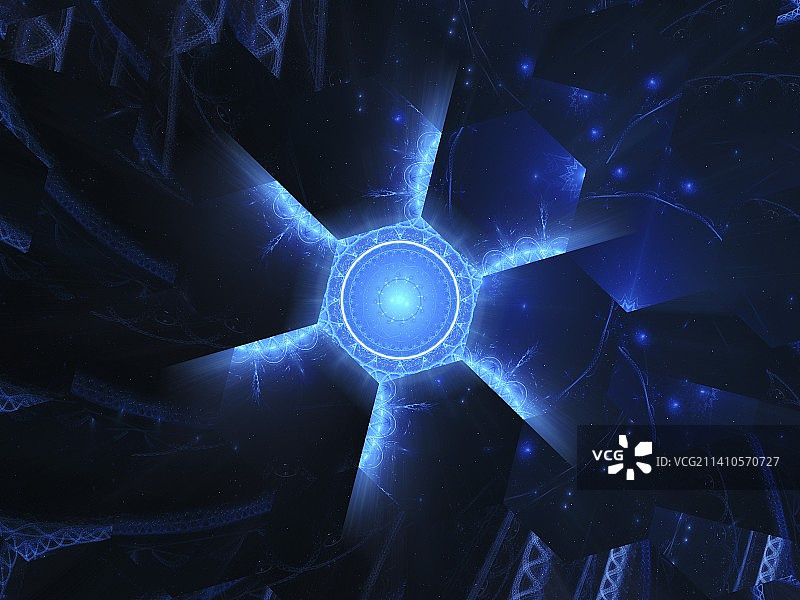 纳米技术抽象插图图片素材
