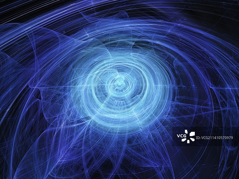 太空中的力场，抽象插图图片素材
