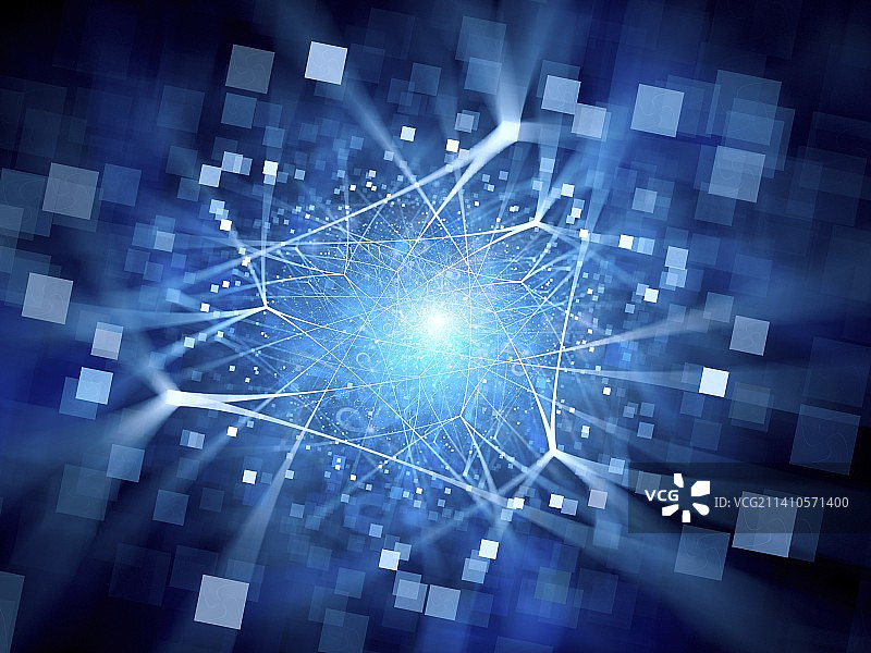 网络连接抽象插图图片素材