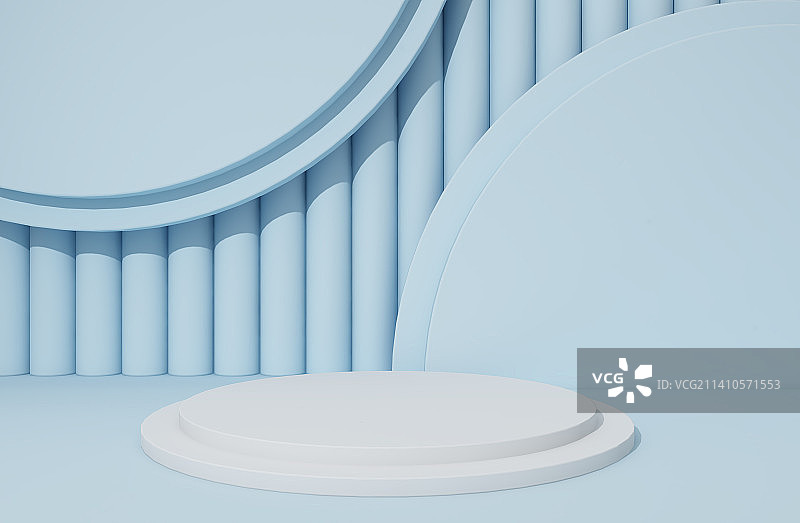 3D抽象展览台图片素材