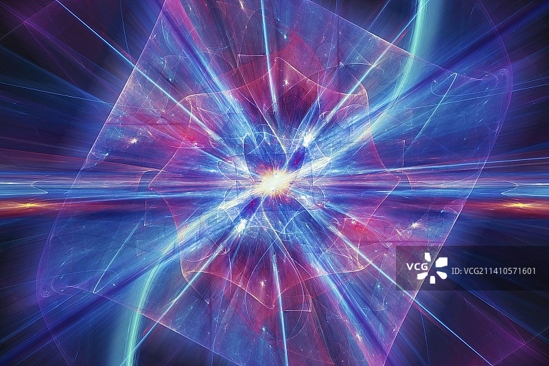 量子理论抽象插图图片素材