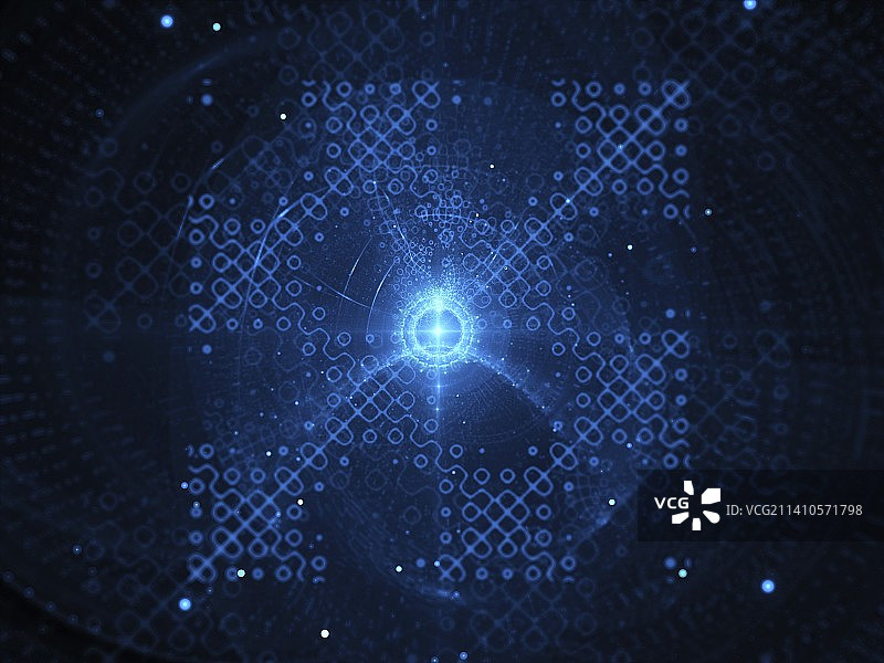 量子处理器抽象图图片素材