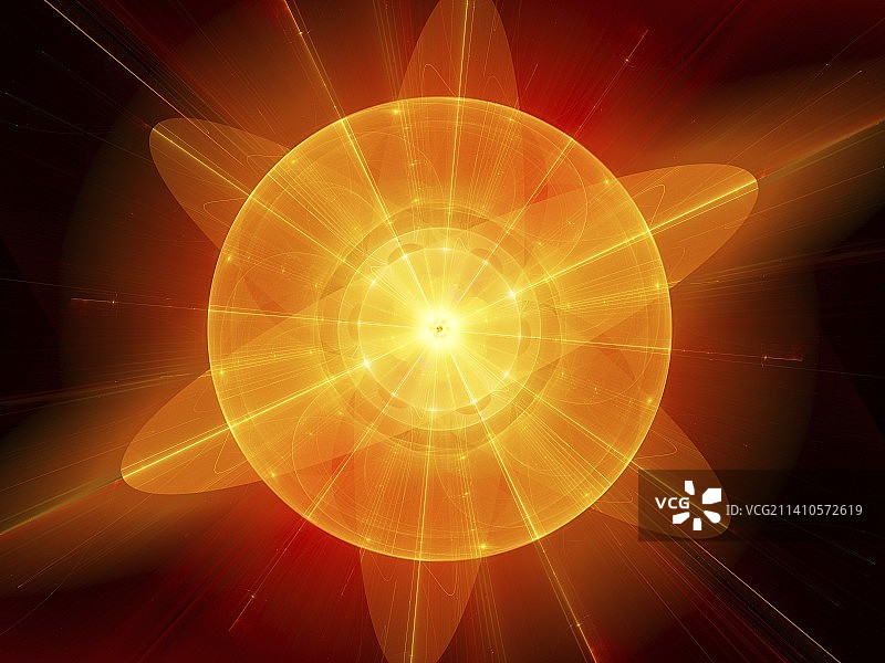 核能抽象分形图图片素材