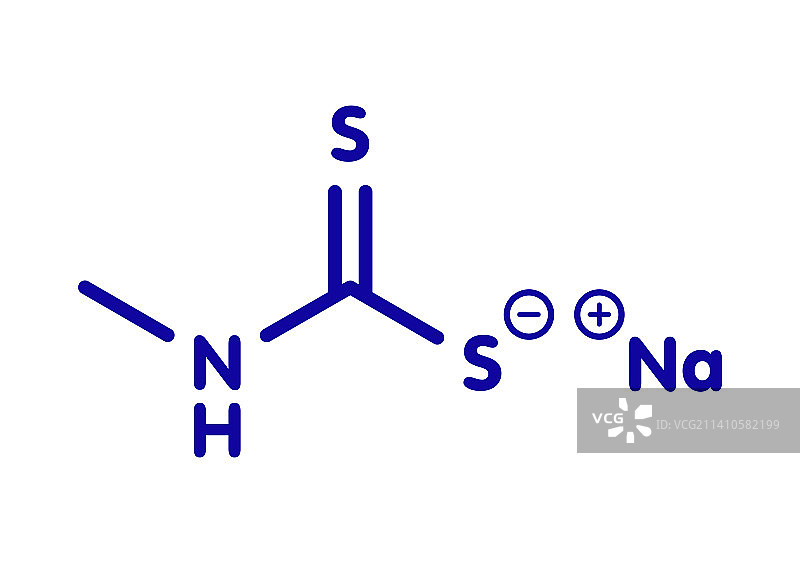 甲铵农药分子结构示意图图片素材