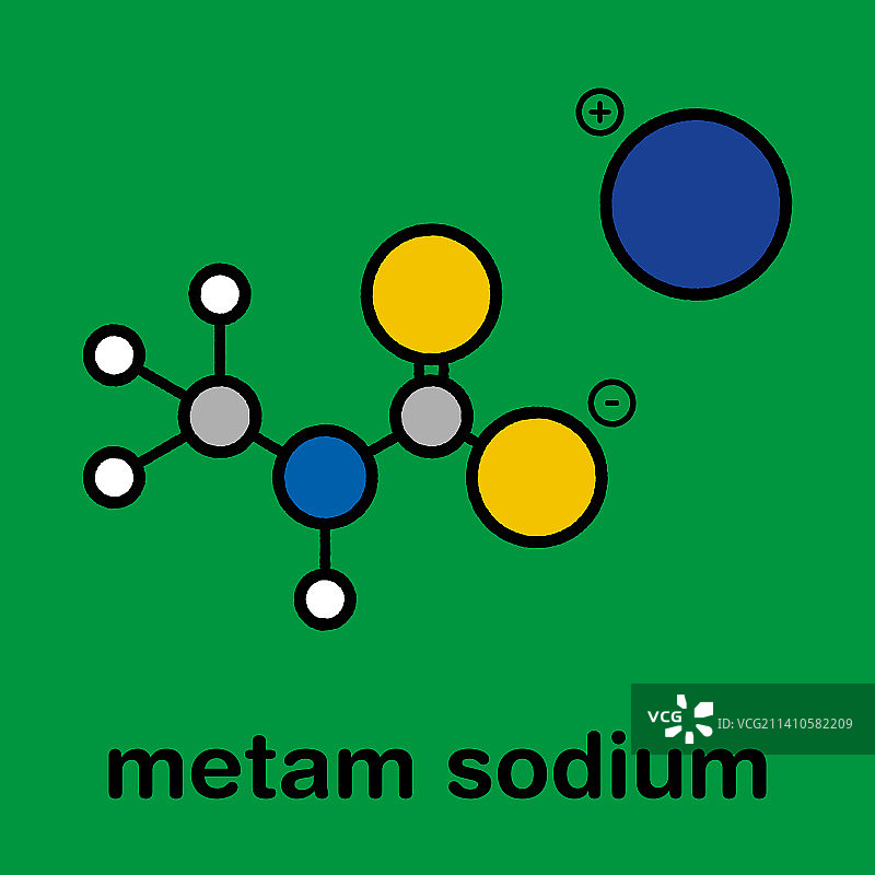 甲铵农药分子结构示意图图片素材