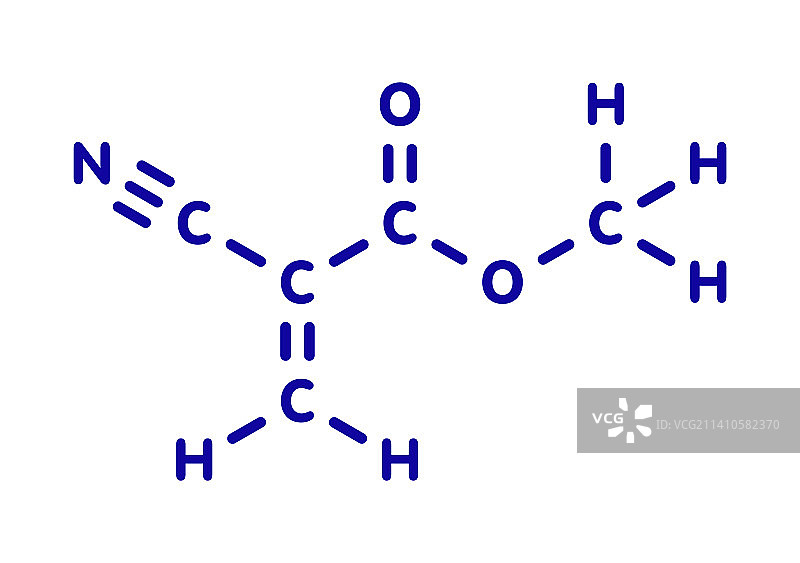 甲基丙烯酸氰基酯分子图解图片素材