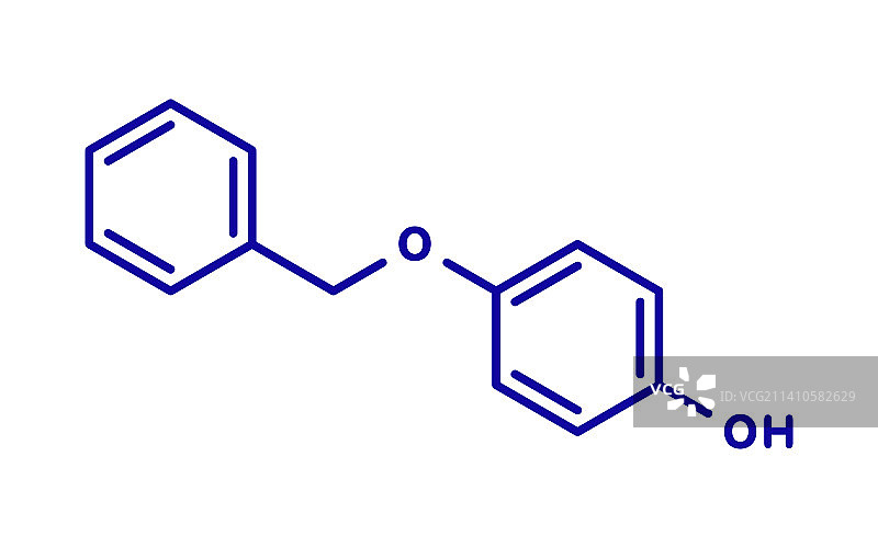 莫诺苯宗药物分子结构图图片素材