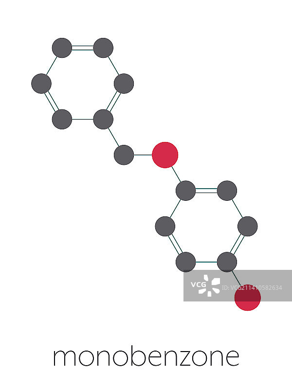 莫诺苯宗药物分子结构图图片素材