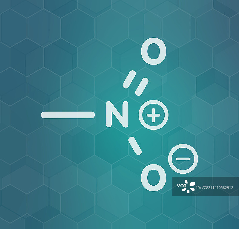 硝基甲烷燃料分子插图图片素材
