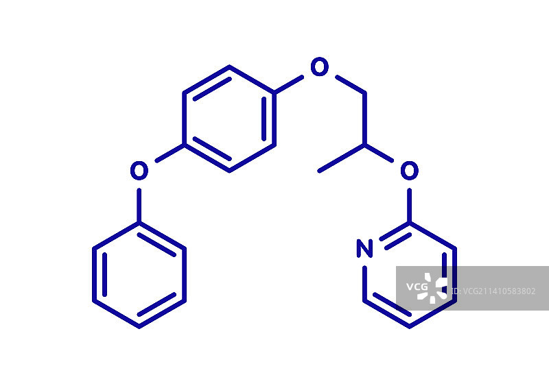 蚊蝇醚农药分子图片素材