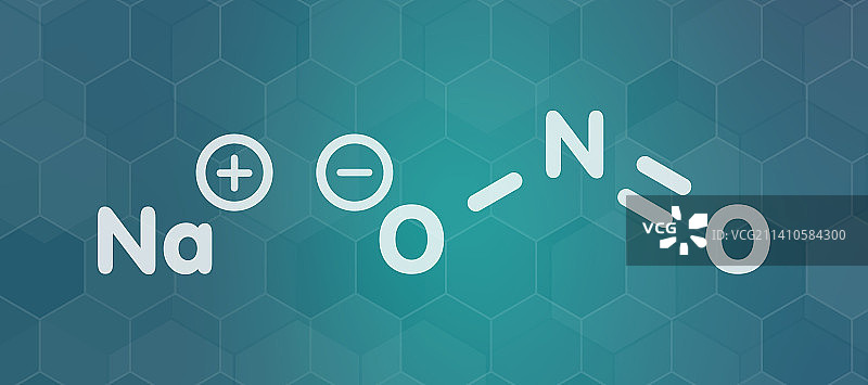 亚硝酸钠化学结构图图片素材