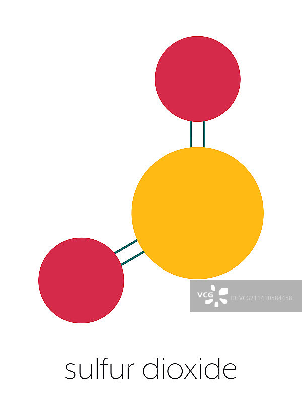 二氧化硫食品防腐剂分子结构示意图图片素材