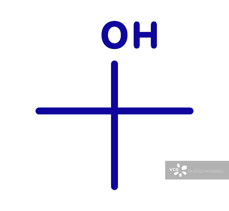 叔丁醇溶剂分子插图图片素材