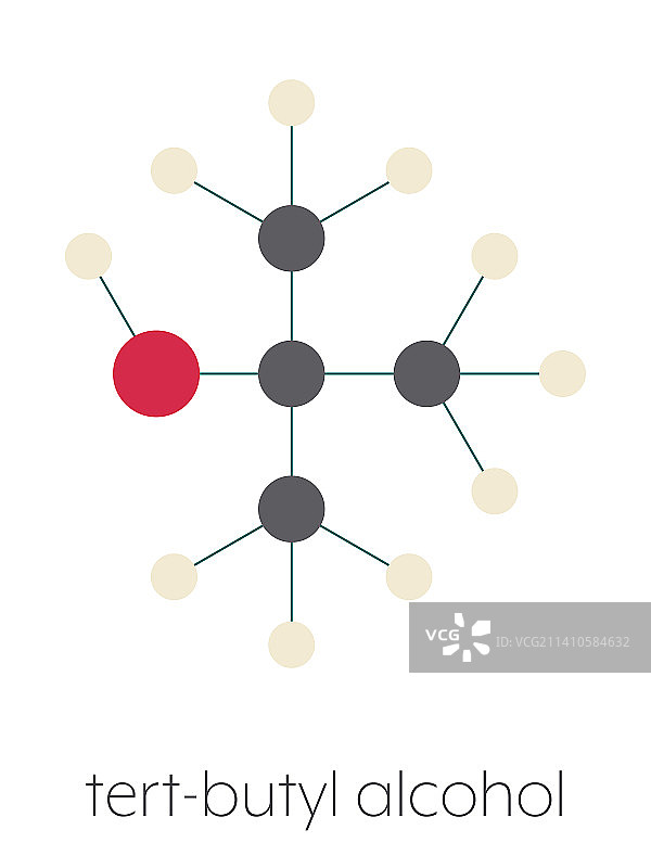 叔丁醇溶剂分子插图图片素材