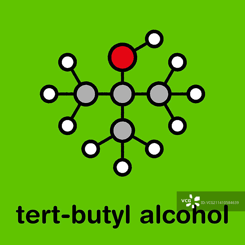 叔丁醇溶剂分子插图图片素材
