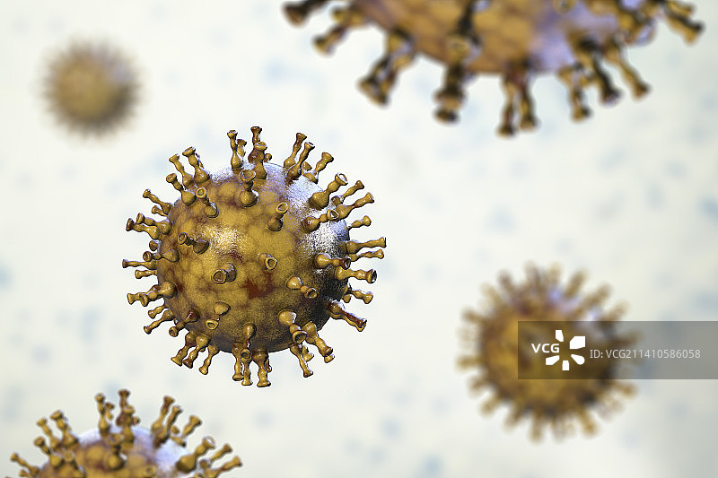 水痘病毒，图示图片素材