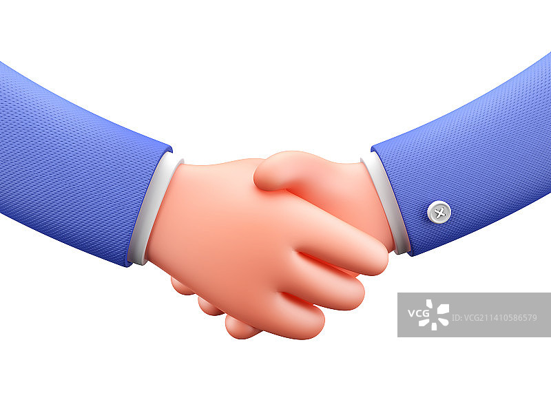 握手插画图片素材