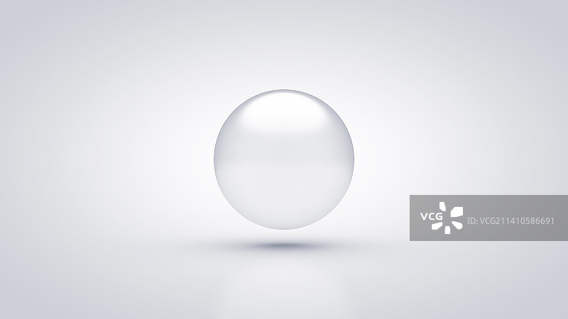 白色球体插画图片素材