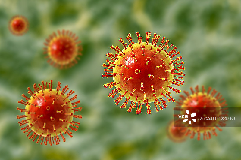 病毒颗粒插画图片素材