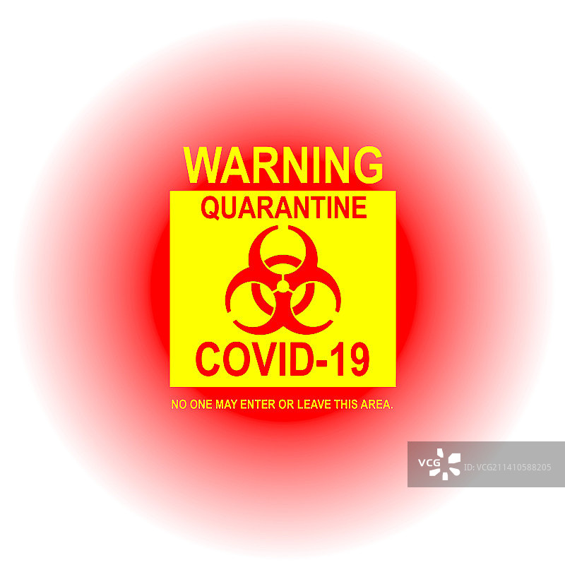新冠肺炎隔离概念插画图片素材