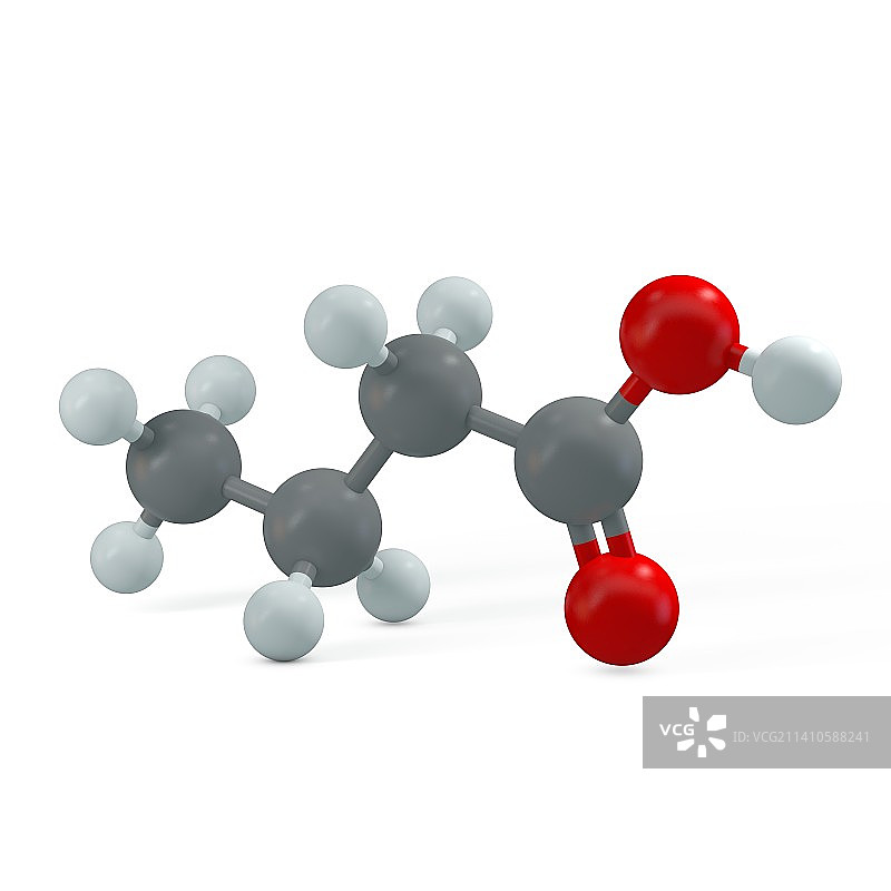 丁酸分子图图片素材