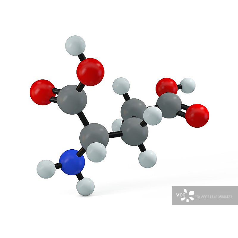 谷氨酸分子结构图图片素材