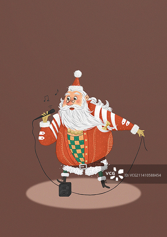 圣诞老人，儿童风格角色设计，IP设计图片素材