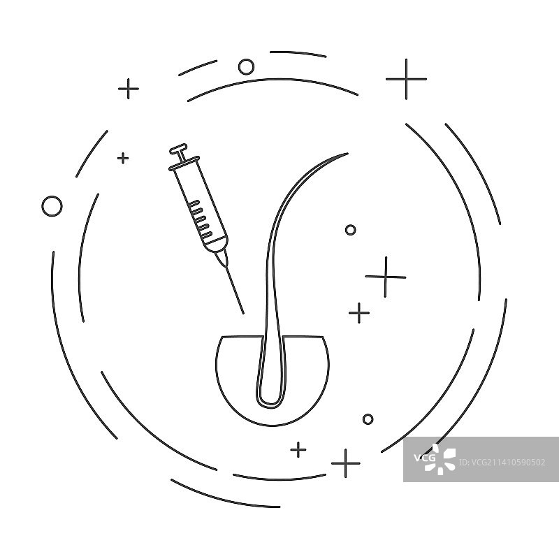 头发护理概念插图图片素材