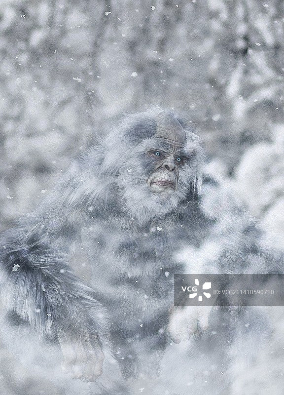 雪人插画图片素材
