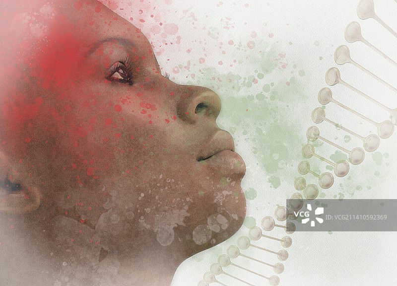 遗传学概念插图图片素材