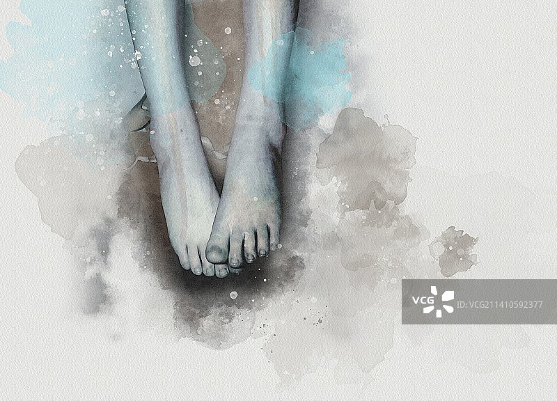 孤独概念插画图片素材