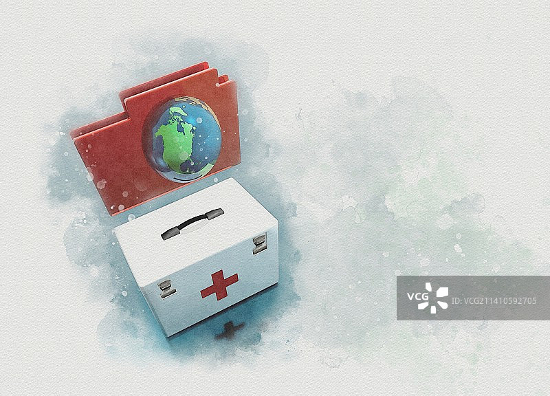 医疗记录概念插画图片素材