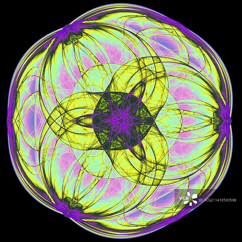 抽象分形插图图片素材