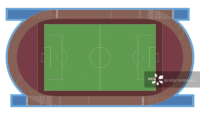 足球场插画图片素材