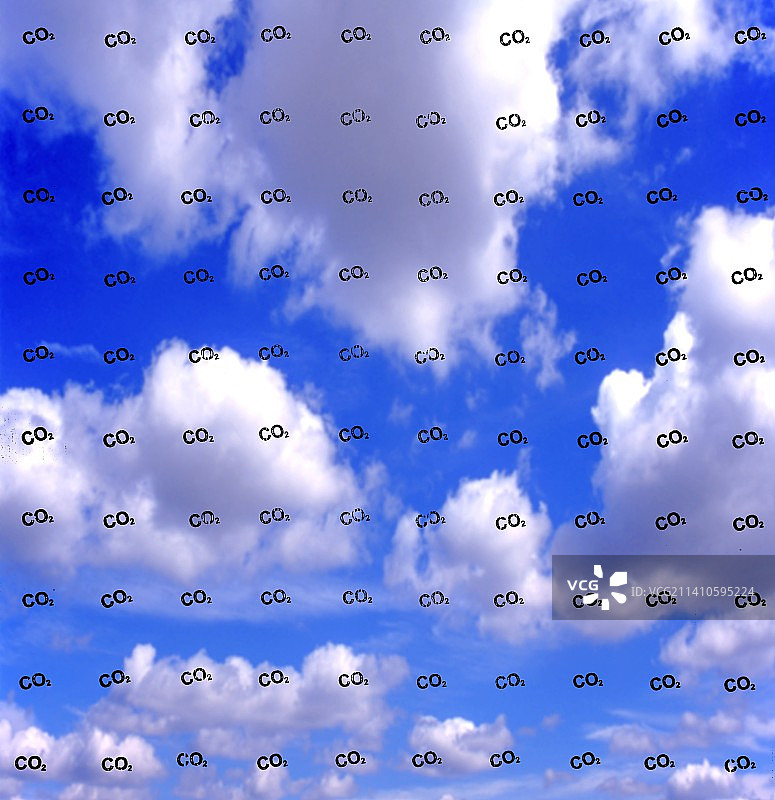 大气二氧化碳合成图像图片素材