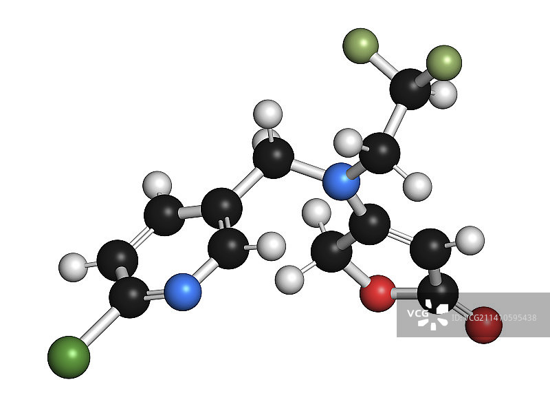 呋虫胺杀虫剂分子结构图图片素材