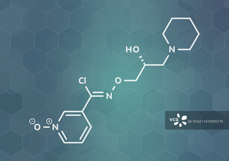 Arimoclomol药物分子结构，插图图片素材