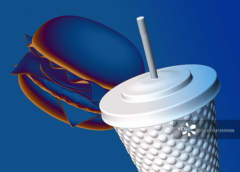 垃圾食品插画图片素材