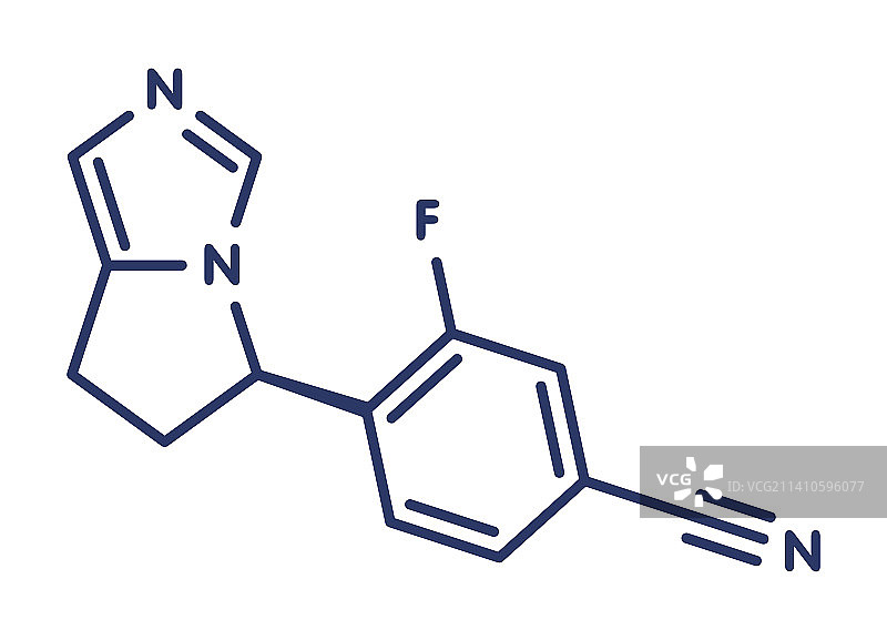 奥西洛司他治疗库欣综合征药物分子，图示图片素材