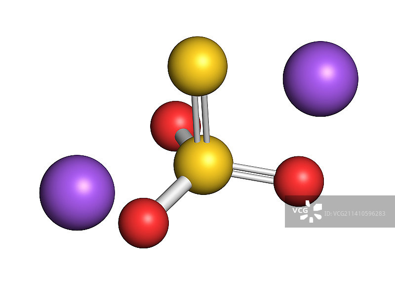 硫代硫酸钠化学结构图图片素材