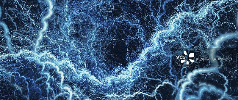 闪电概念图图片素材